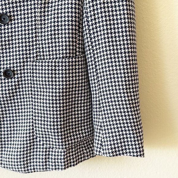 Bottega Martinese Double Breasted Houndstooth Blazer - Picture 5 of 16